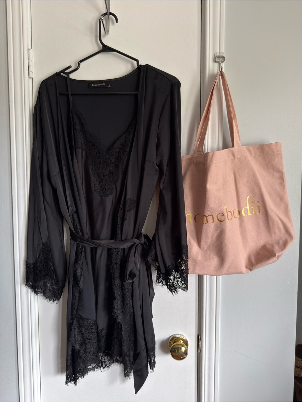 Homebodii Satin Robe & Slip